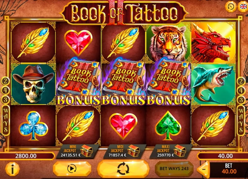 Book of Tattoo 2 – play free demo | GamblingShot