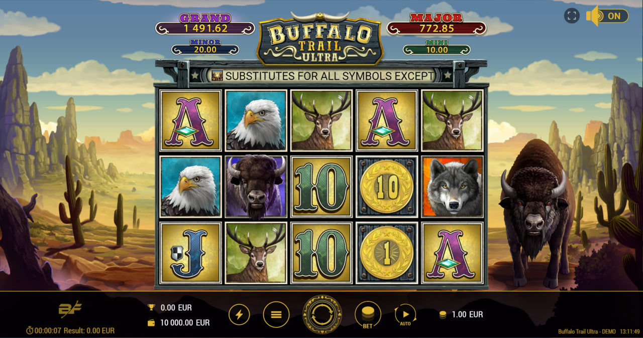 Buffalo Trail Ultra – играть бесплатно в демо | GamblingShot