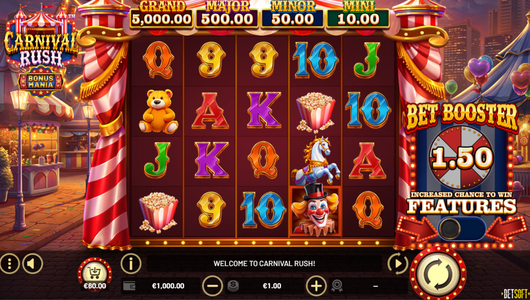 Carnival RushTM – play free demo | GamblingShot