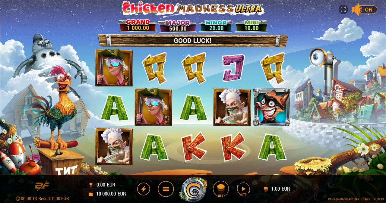 Chicken Madness Ultra – грати безкоштовно в демо | GamblingShot