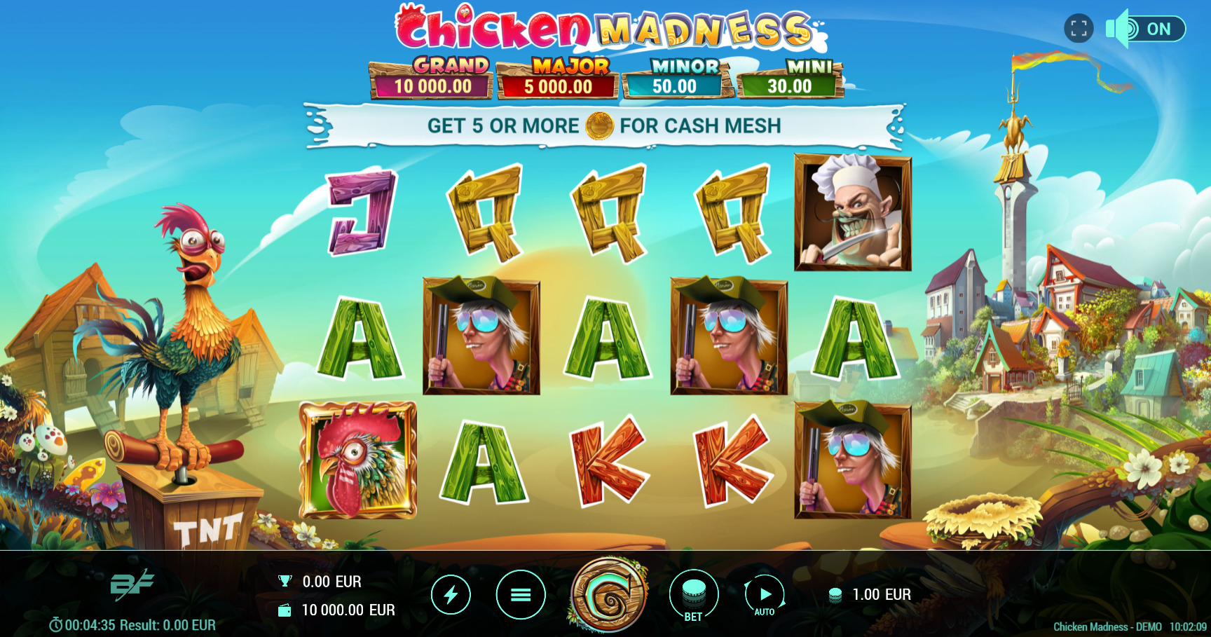 Chicken Madness – грати безкоштовно в демо | GamblingShot