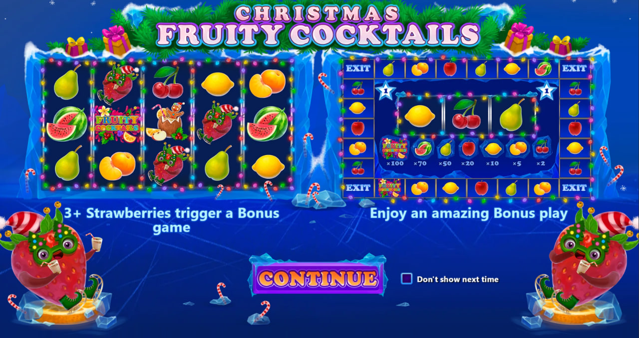 Christmas Fruity Cocktails – play free demo | GamblingShot