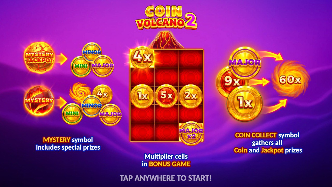 Coin Volcano 2 – грати безкоштовно в демо | GamblingShot
