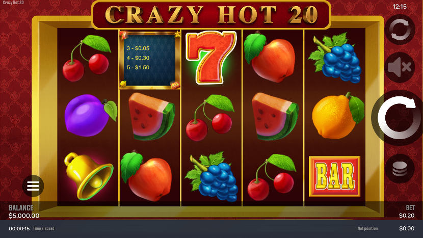 Crazy Hot 20 – играть бесплатно в демо | GamblingShot