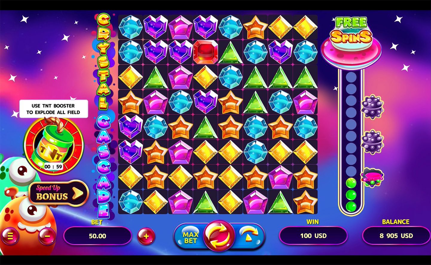Crystal Cascade – play free demo | GamblingShot