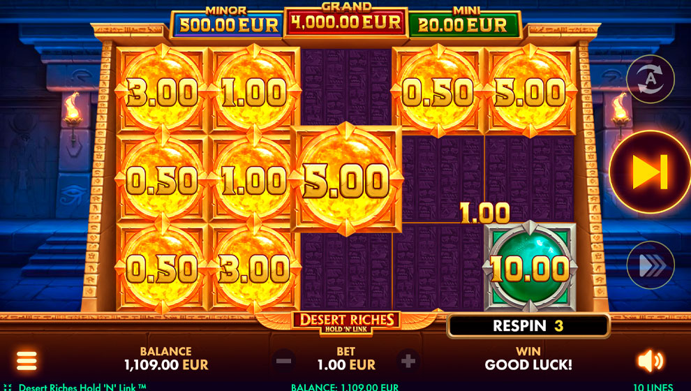 Desert Riches Hold ‘N’ Link – грати безкоштовно в демо | GamblingShot