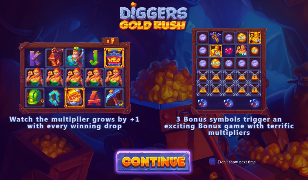 Diggers Gold Rush – грати безкоштовно в демо | GamblingShot