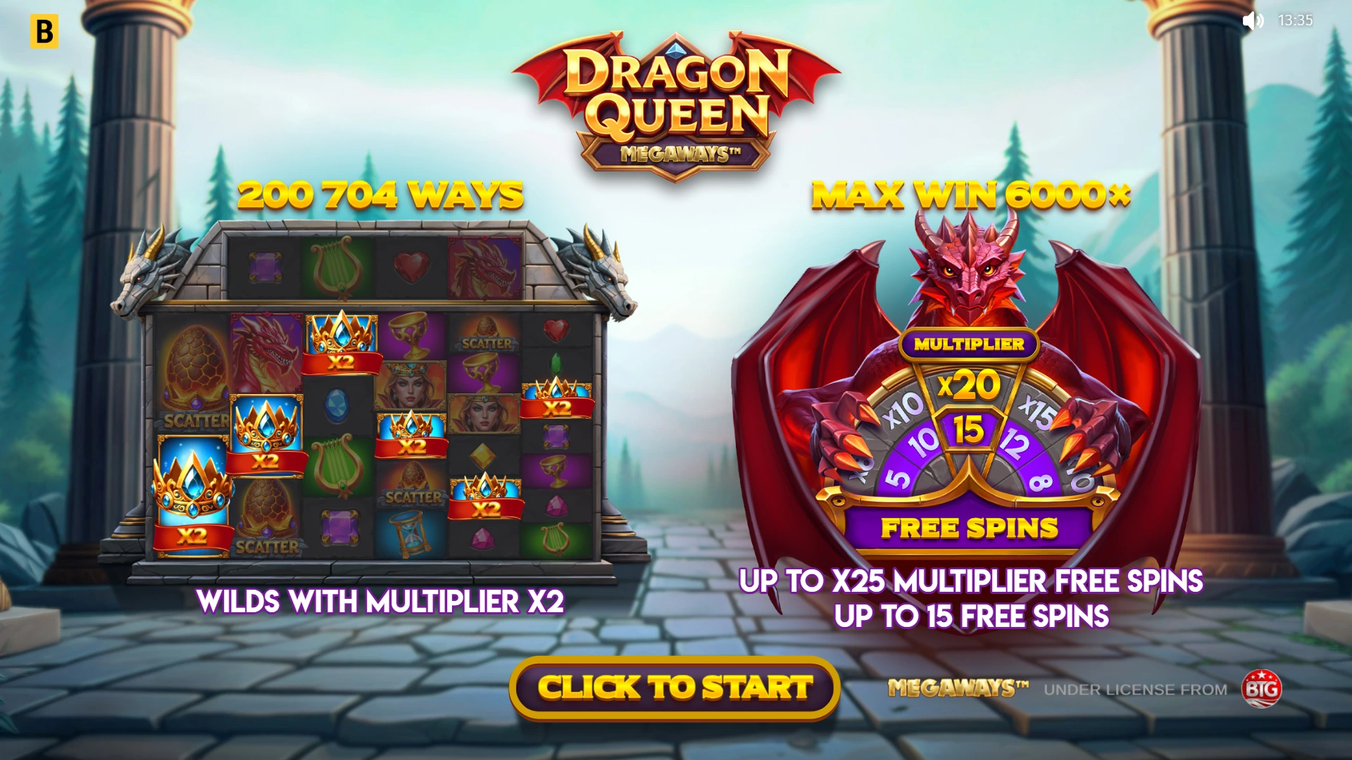 Dragon Queen MEGAWAYS™ – грати безкоштовно в демо | GamblingShot