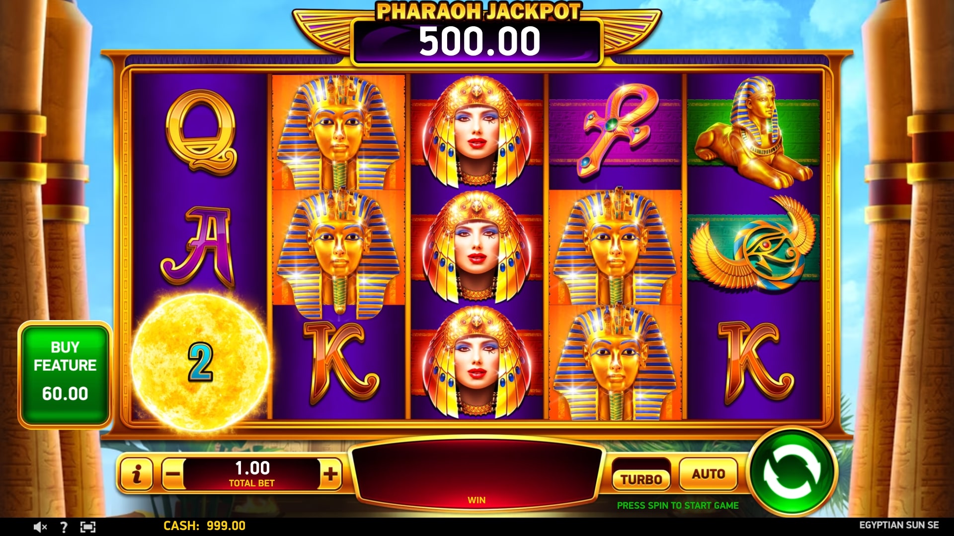 Egyptian Sun SE – play free demo | GamblingShot