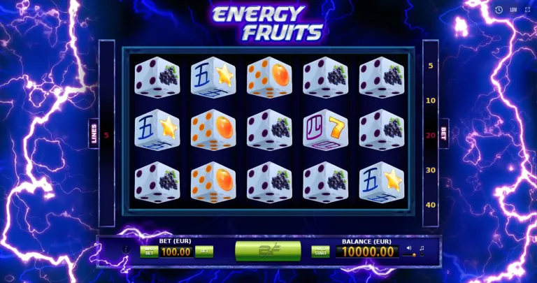 Energy Fruits Dice – грати безкоштовно в демо | GamblingShot