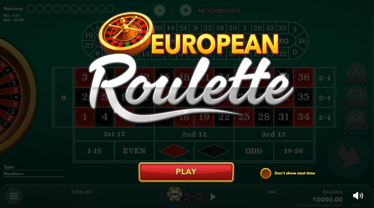 European Roulette – play free demo | GamblingShot