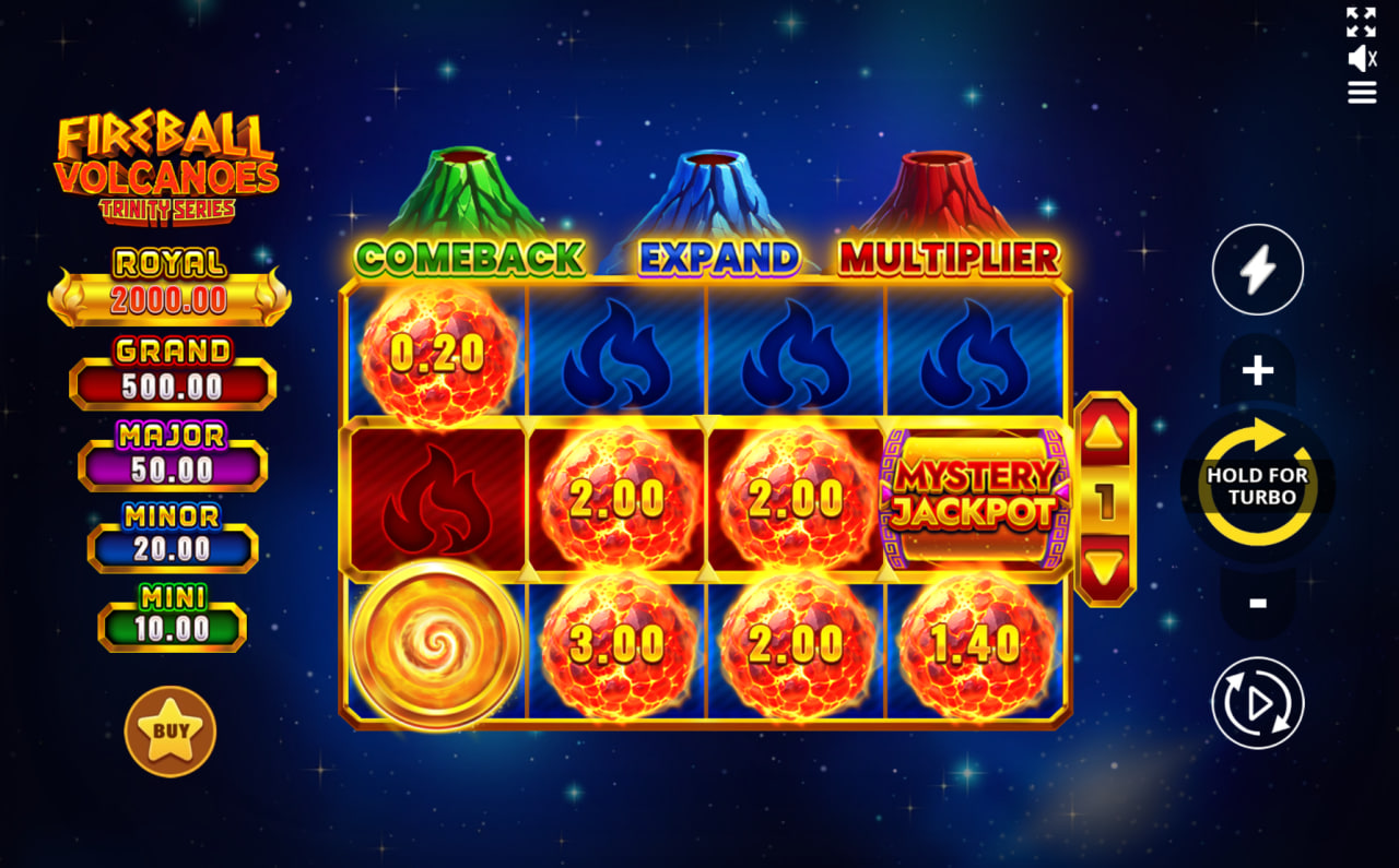 Fireball Volcanoes: Trinity Series – play free demo | GamblingShot