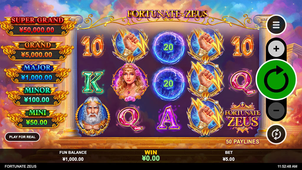Fortunate Zeus – играть бесплатно в демо | GamblingShot