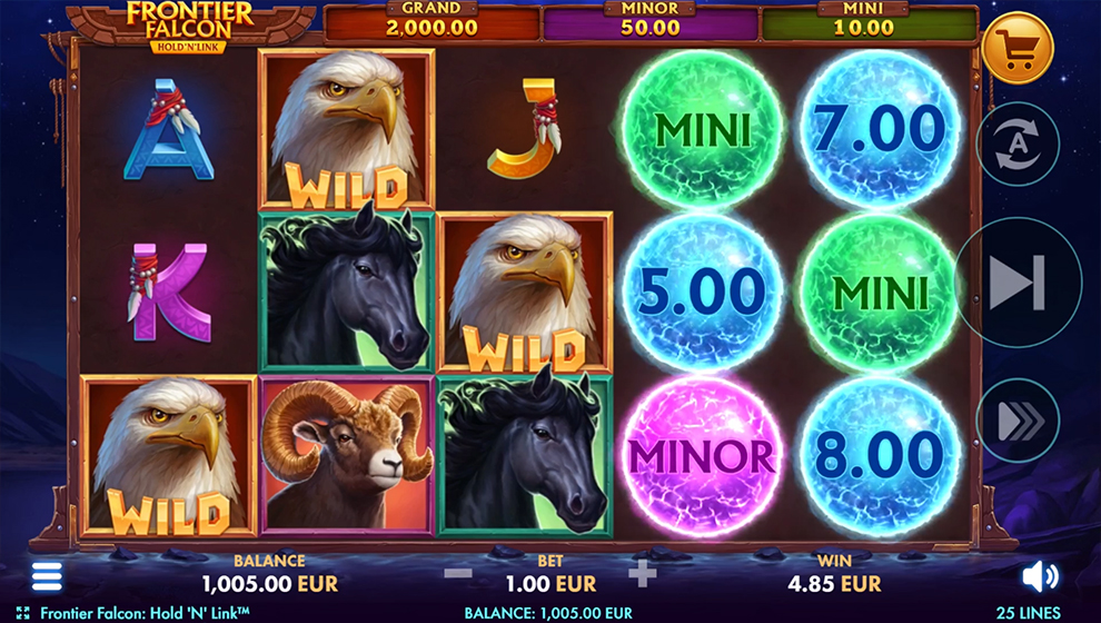 Frontier Falcon: Hold ‘N’ Link – грати безкоштовно в демо | GamblingShot