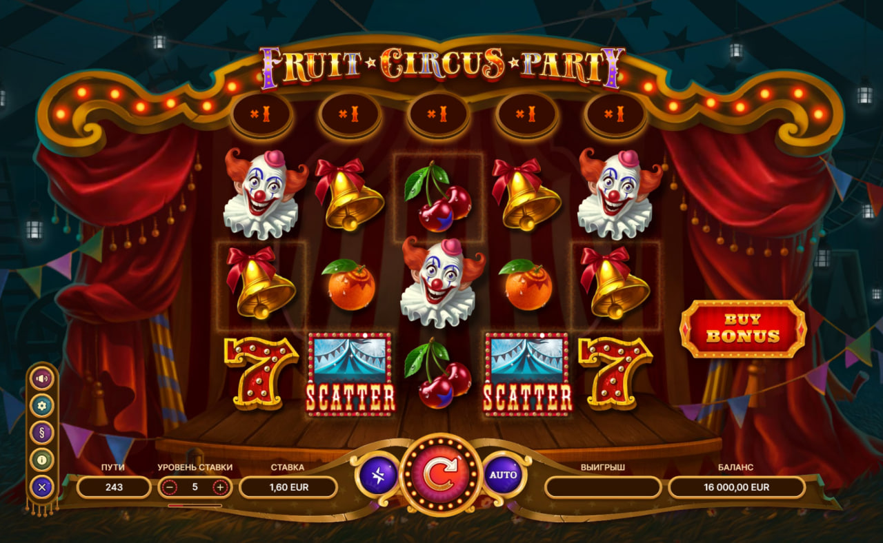Fruit Circus Party – грати безкоштовно в демо | GamblingShot