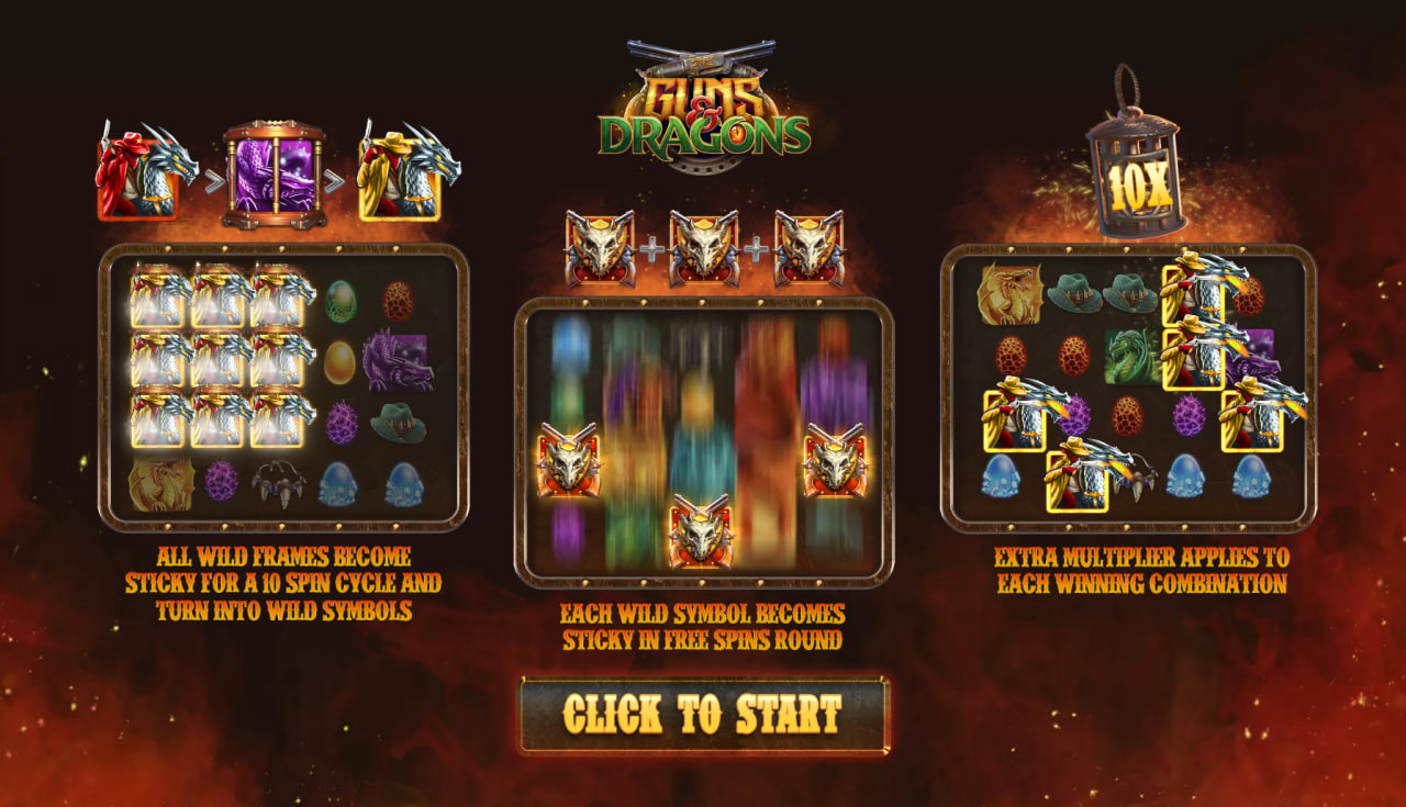 Guns and Dragons – грати безкоштовно в демо | GamblingShot