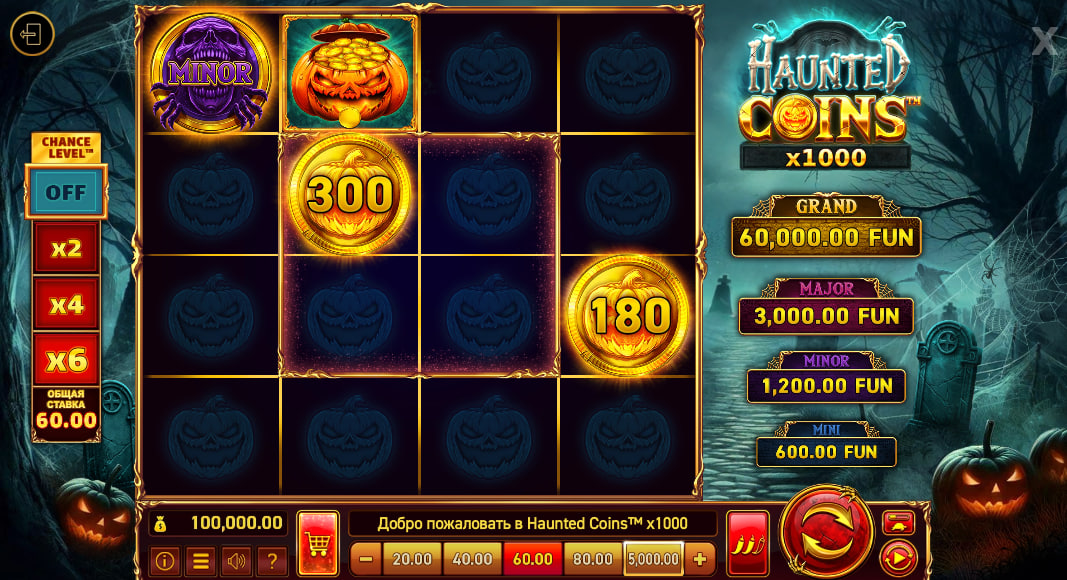 Haunted Coins™ x1000 – грати безкоштовно в демо | GamblingShot