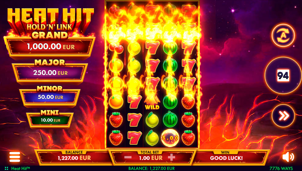 Heat Hit Hold ‘n’ Link – грати безкоштовно в демо | GamblingShot