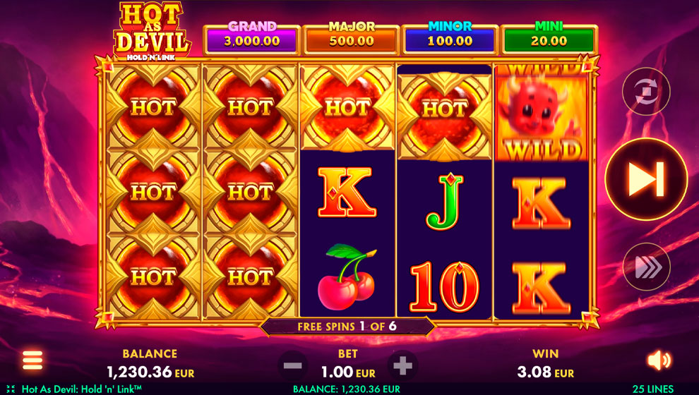 Hot As Devil: Hold ‘N’ Link – грати безкоштовно в демо | GamblingShot