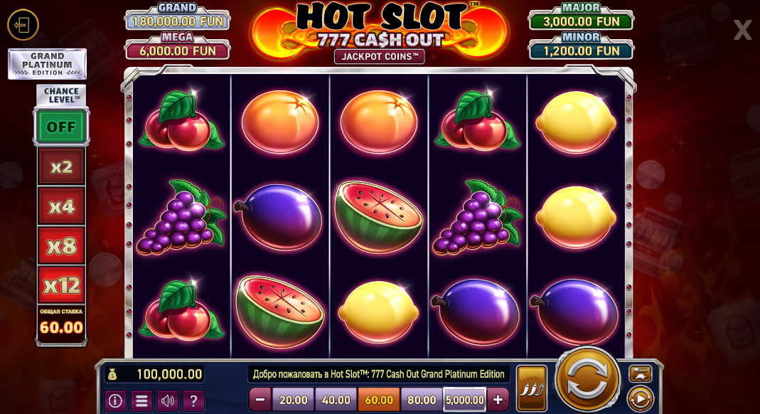 Hot Slot™: 777 Cash Out Grand Platinum Edition – грати безкоштовно в демо | GamblingShot