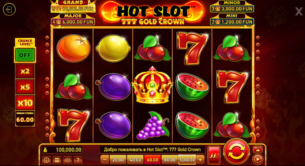 Hot Slot™: 777 Gold Crown – грати безкоштовно в демо | GamblingShot