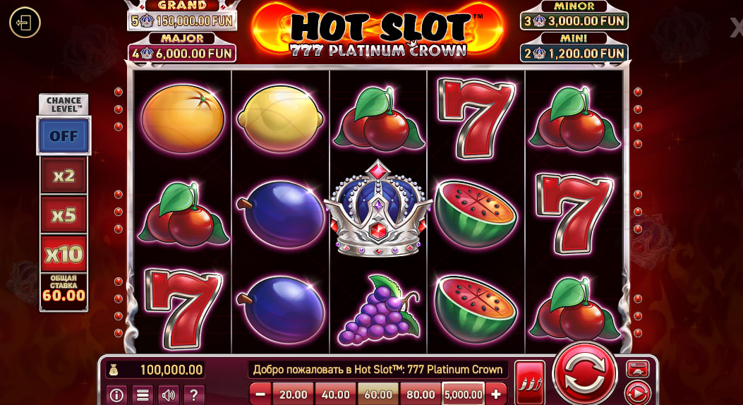Hot Slot™: 777 Platinum Crown – play free demo | GamblingShot