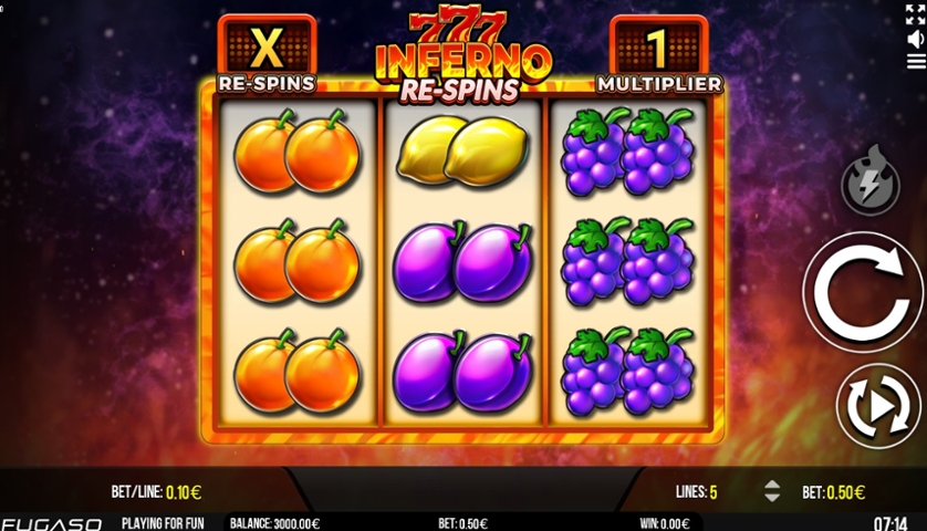 Inferno 777 Re-spins – грати безкоштовно в демо | GamblingShot