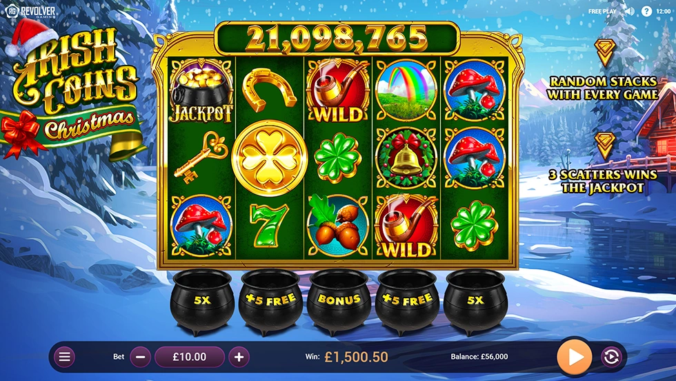 Irish Coins Christmas – грати безкоштовно в демо | GamblingShot