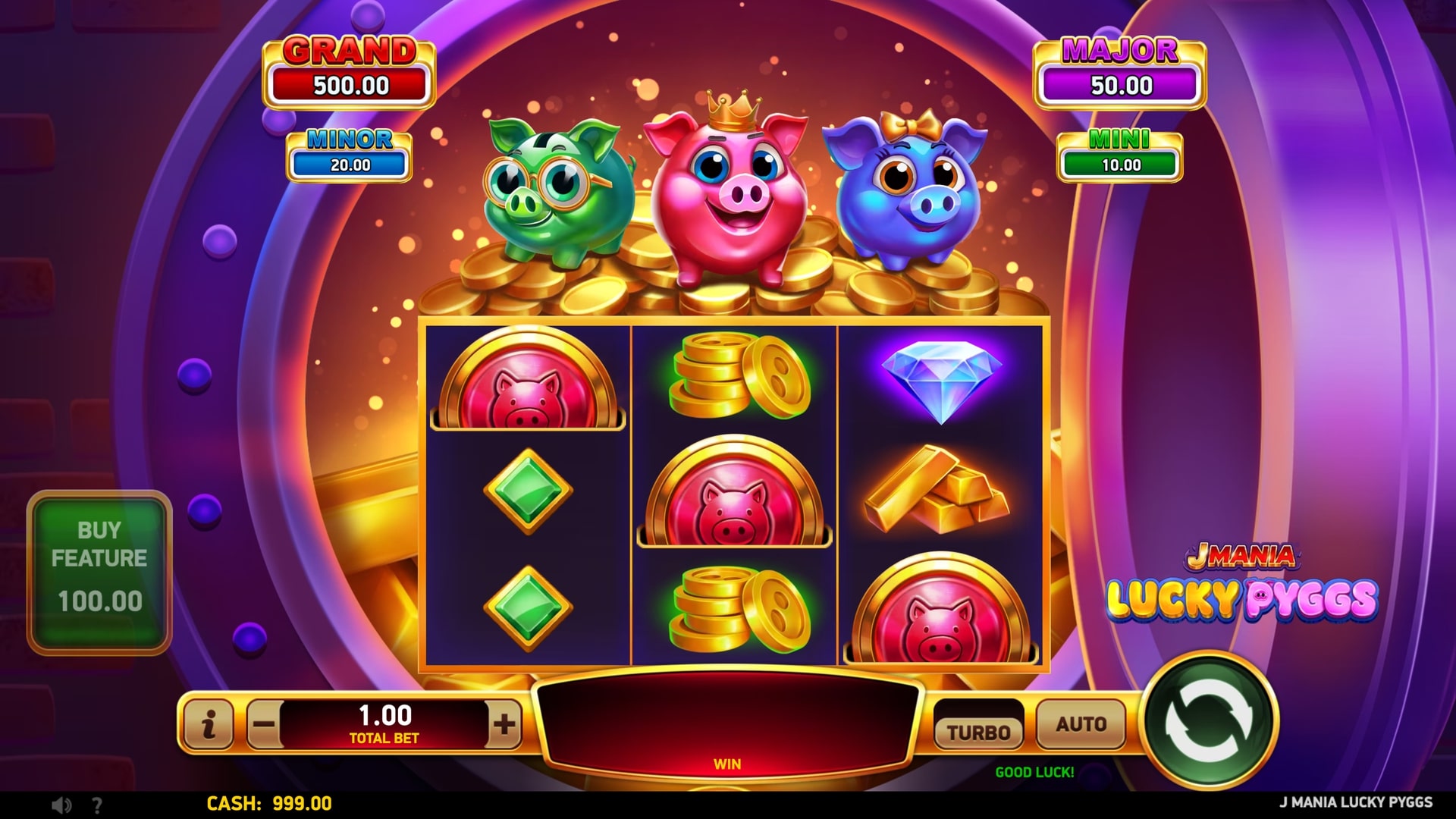 J Mania® Lucky Pyggs – play free demo | GamblingShot
