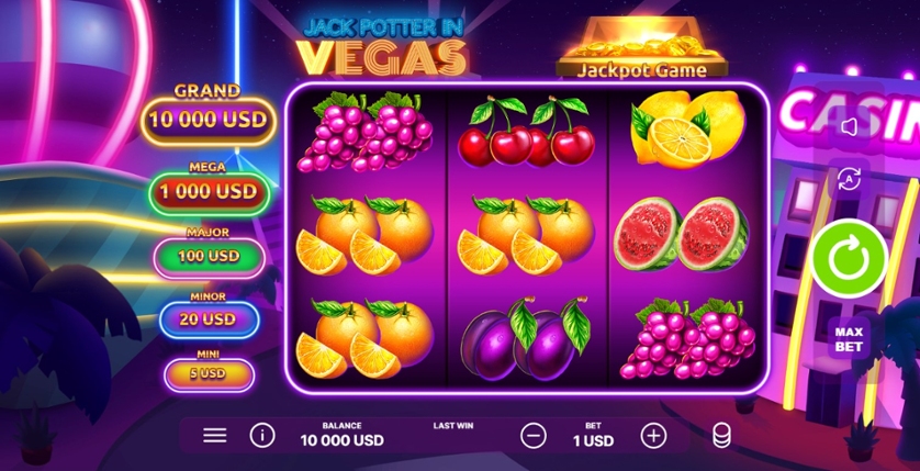 Jack Potter in Vegas – грати безкоштовно в демо | GamblingShot