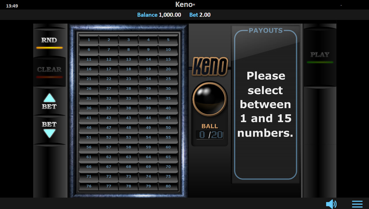 Keno – грати безкоштовно в демо | GamblingShot