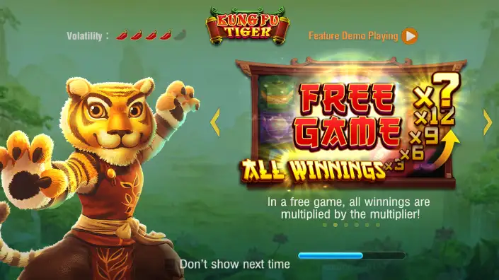 Kung Fu Tiger – play free demo | GamblingShot
