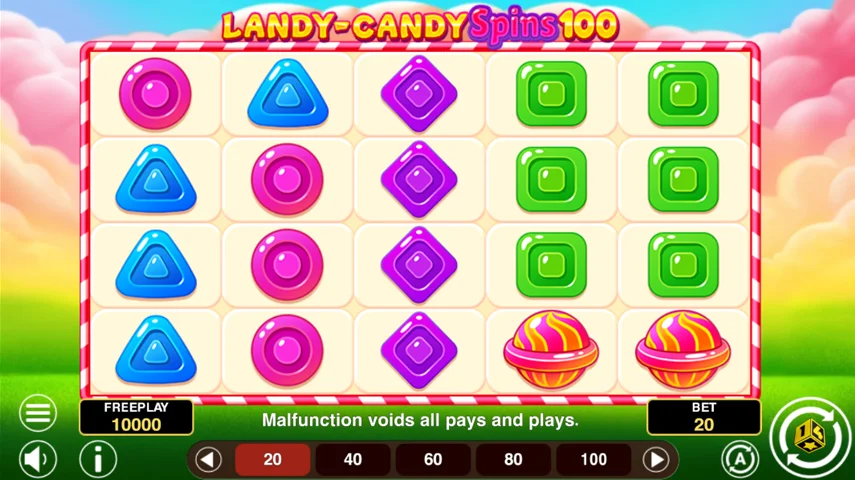 Landy-Candy Spins 100 – грати безкоштовно в демо | GamblingShot