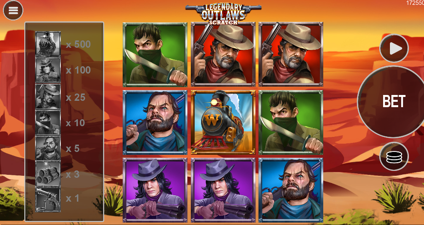 LEGENDARY OUTLAWS SCRATCH – грати безкоштовно в демо | GamblingShot