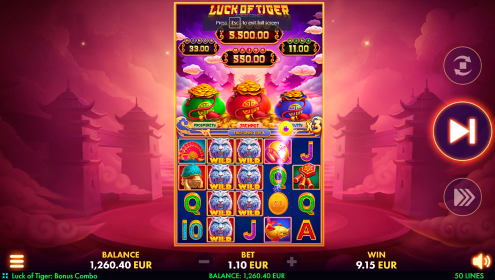 Luck of Tiger: Bonus Combo – play free demo | GamblingShot