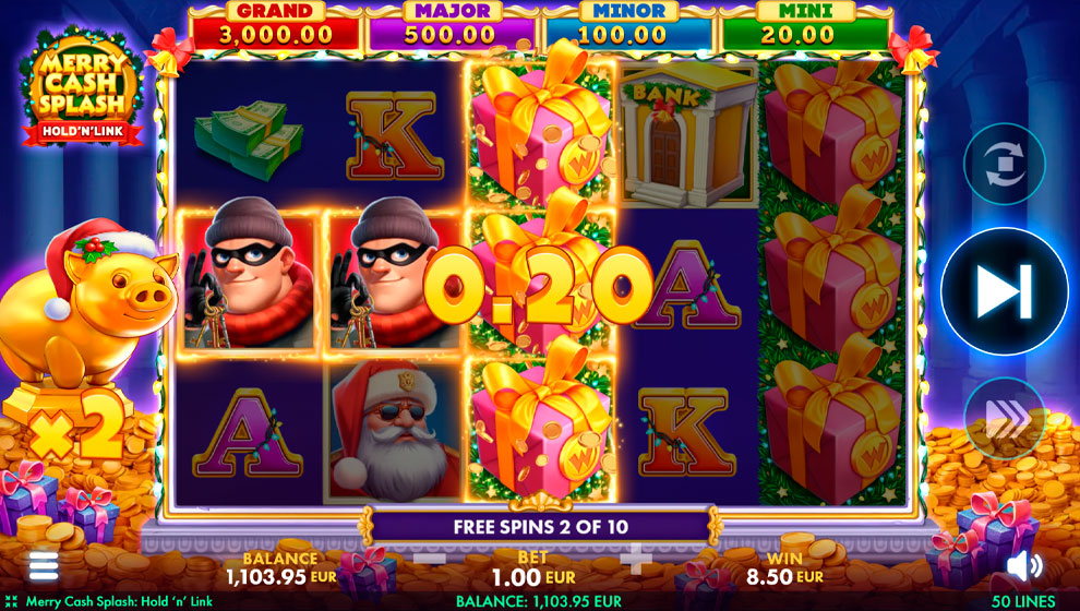 Merry Cash Splash: Hold’N’Link – грати безкоштовно в демо | GamblingShot