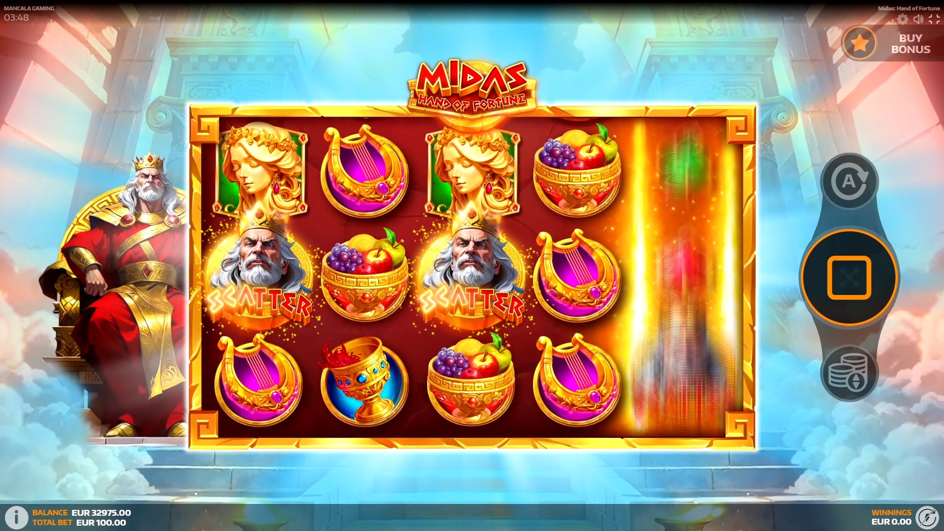 Midas: Hand of Fortune – play free demo | GamblingShot