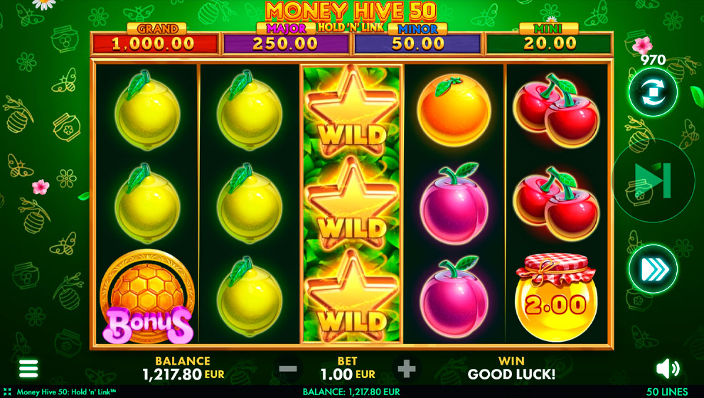 Money Hive 50: Hold ‘N’ Link – играть бесплатно в демо | GamblingShot