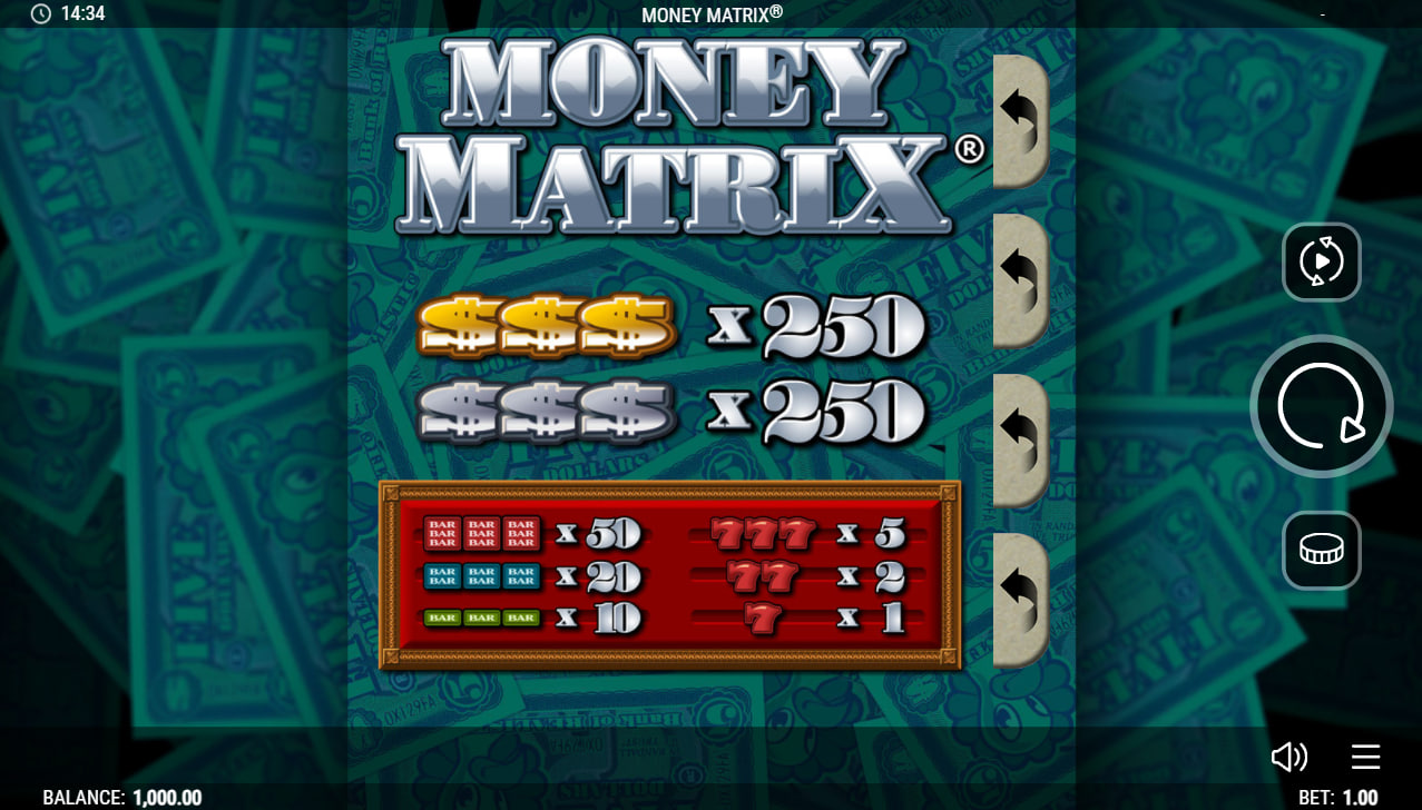 Money Matrix – play free demo | GamblingShot