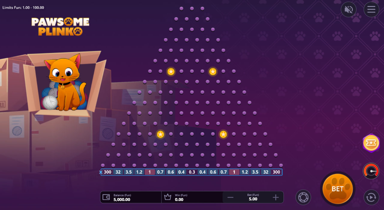 Pawsome Plinko – грати безкоштовно в демо | GamblingShot