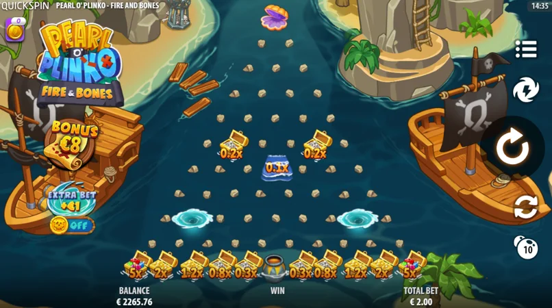 Pearl o’ Plinko – Fire & Bones – грати безкоштовно в демо | GamblingShot