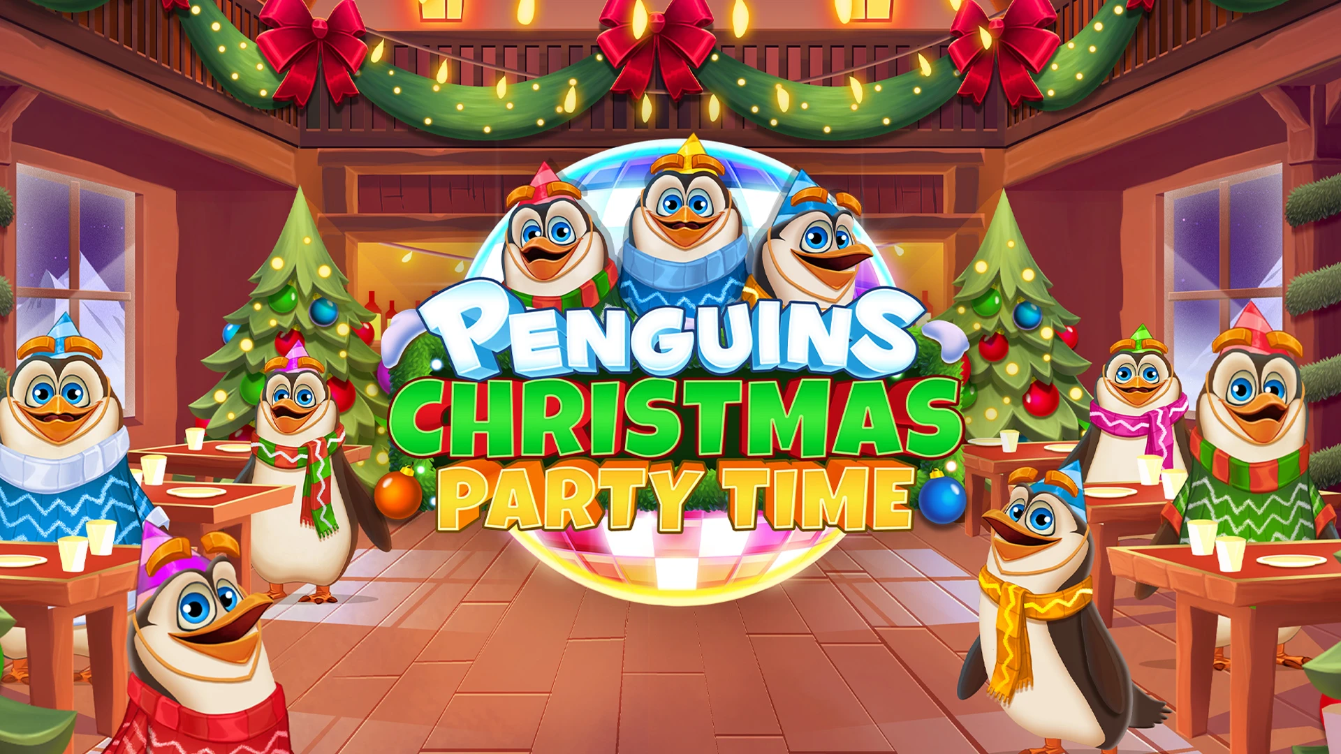 Penguins Christmas Party Time – play free demo | GamblingShot