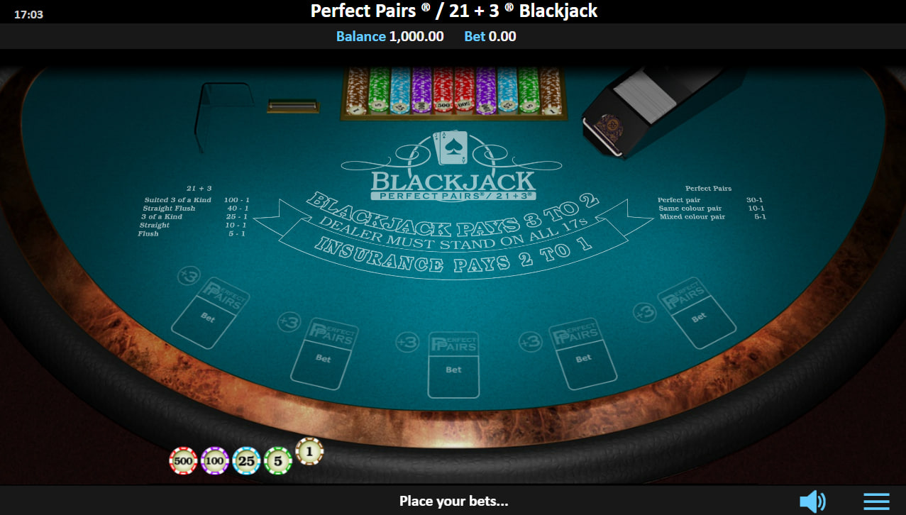 Perfect Pairs® / 21+3® – грати безкоштовно в демо | GamblingShot