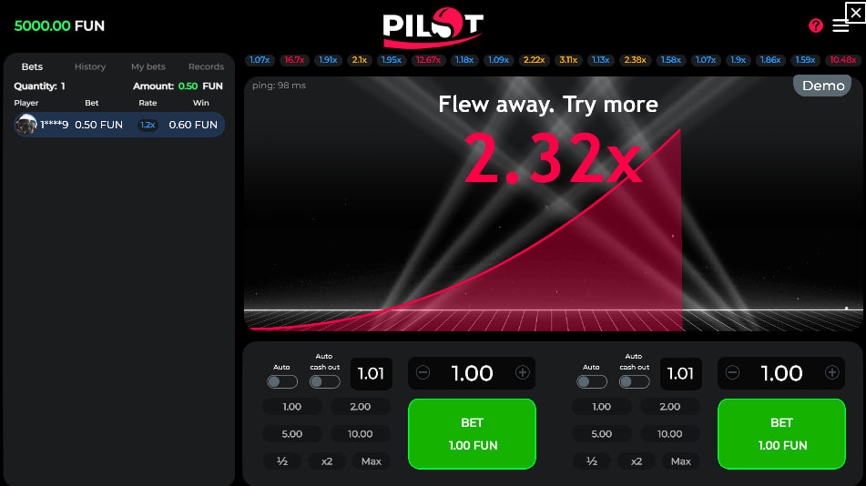 Pilot – play free demo | GamblingShot