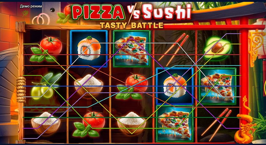 Pizza vs Sushi. Tasty Battle – play free demo | GamblingShot