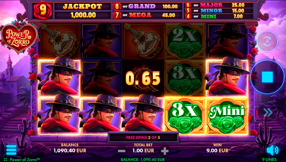 Power of Zorro – play free demo | GamblingShot