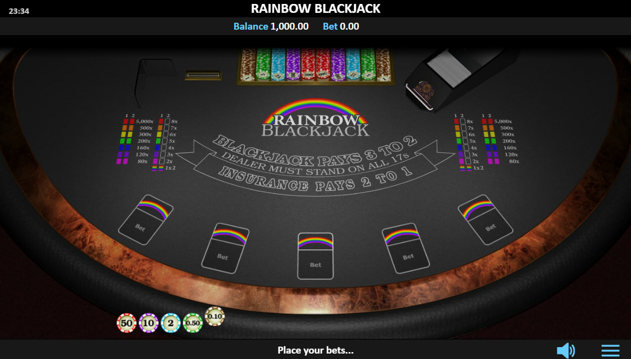 Rainbow Blackjack – play free demo | GamblingShot
