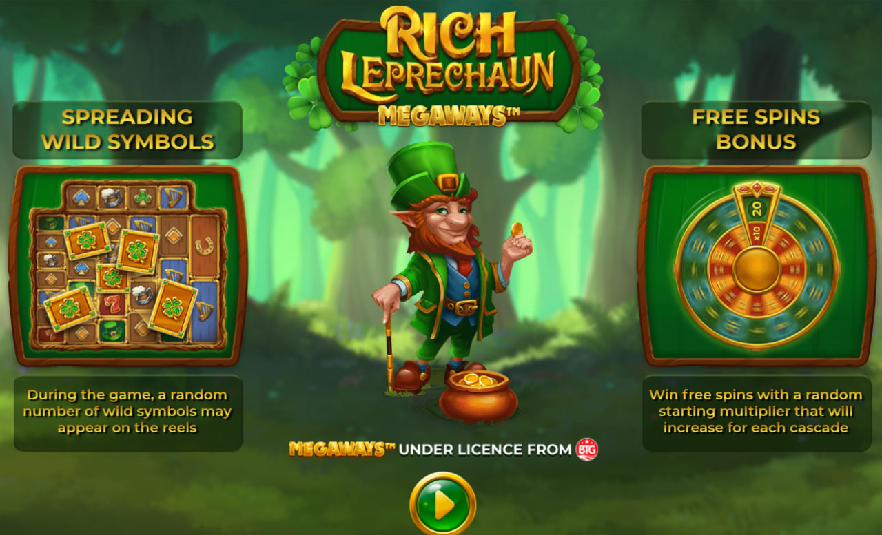 Rich Leprechaun Megaways – грати безкоштовно в демо | GamblingShot
