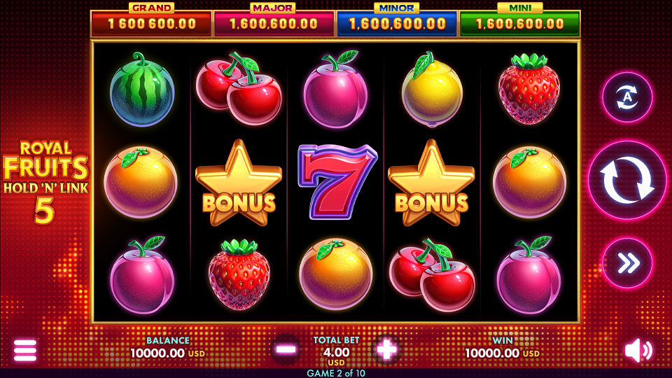 Royal Fruits 5: Hold ‘n’ Link – грати безкоштовно в демо | GamblingShot