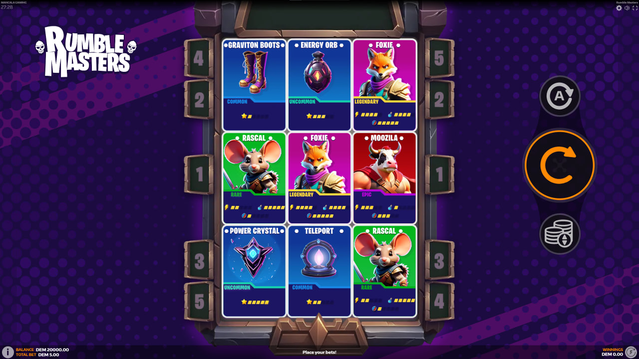 Rumble Masters – играть бесплатно в демо | GamblingShot